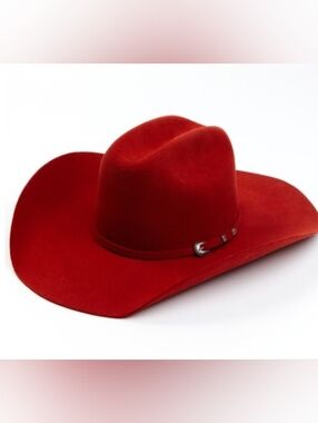 Serratelli 2X Felt Cowboy Hat/Size 7/Men/Red/NWT no box.